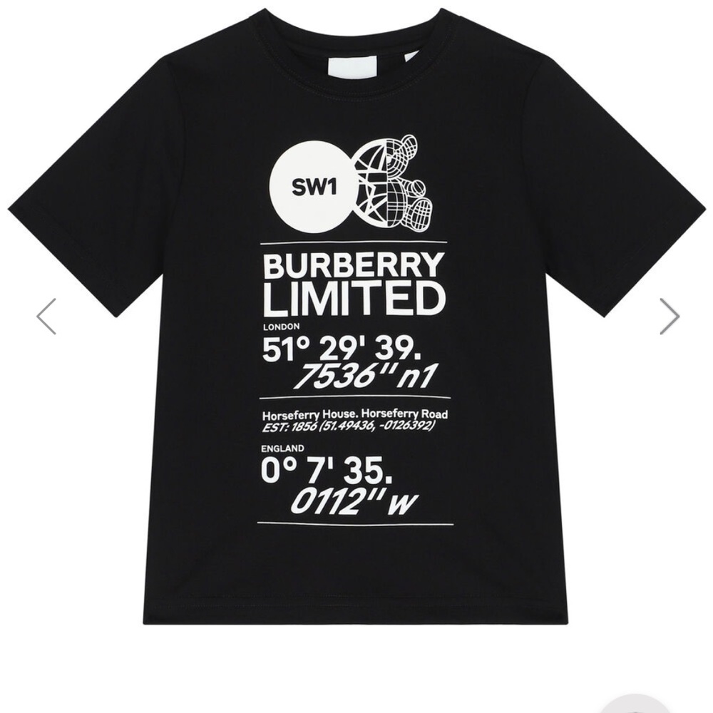 Boys Black Logo Cotton T-Shirt